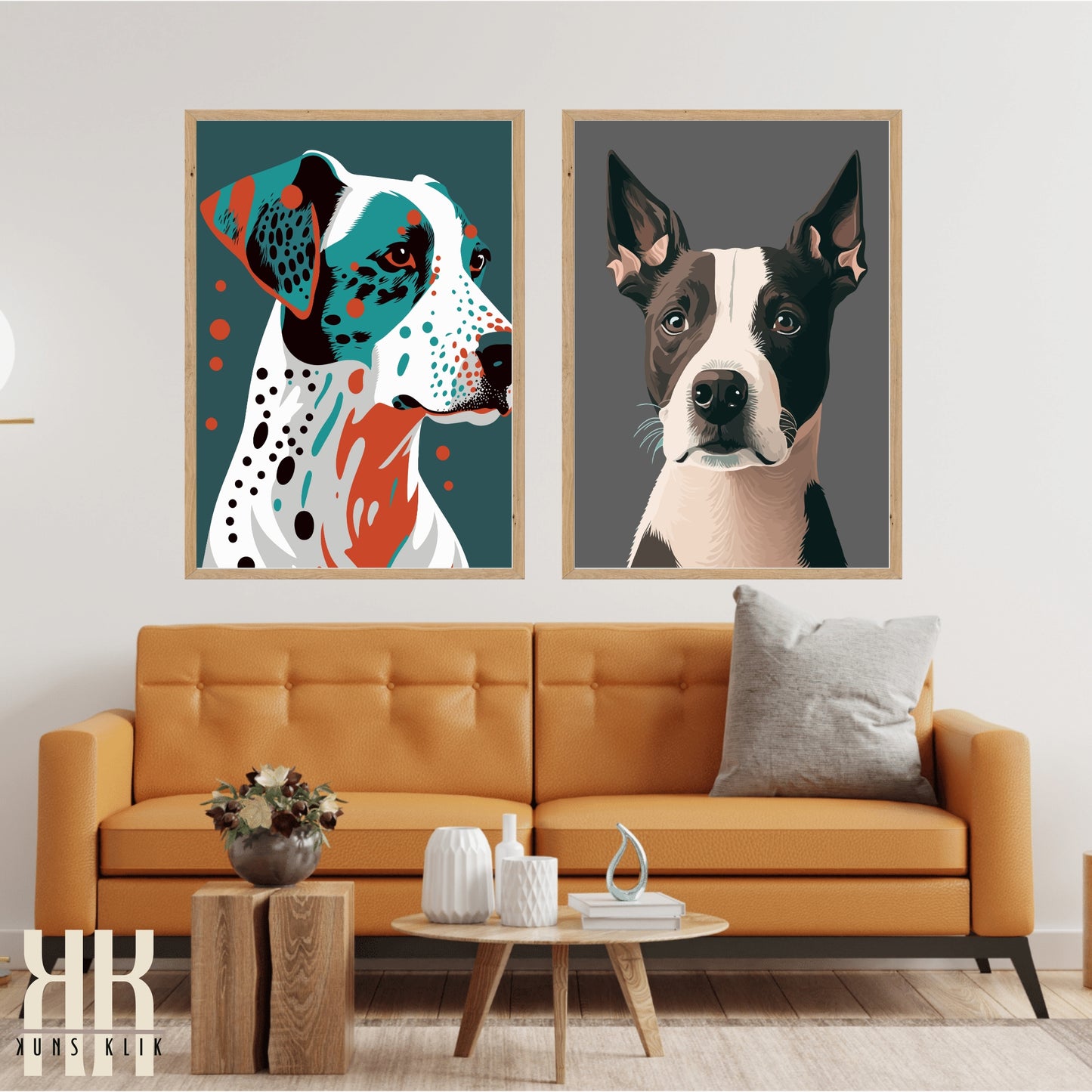 Modern Minimalist Dog Wall Art - 4