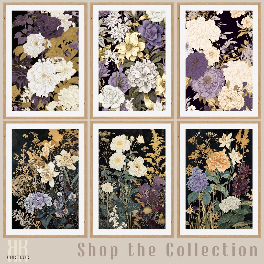 Rich Colour Floral Arrangement Wall Art