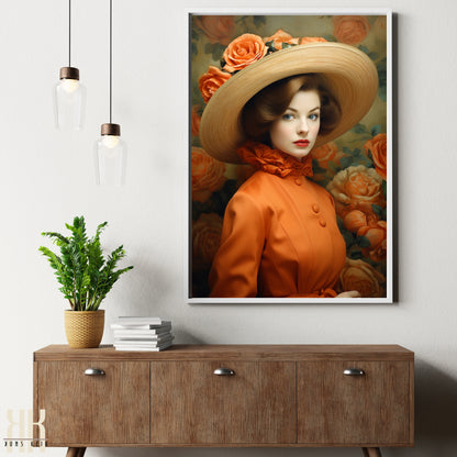 Vintage Elegant Woman Portrait Prints - 5