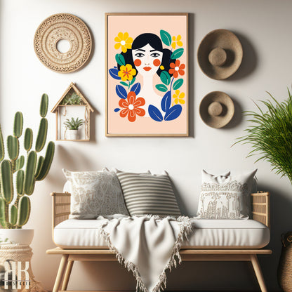 Colourful Contemporary Wall Art Poster - 37