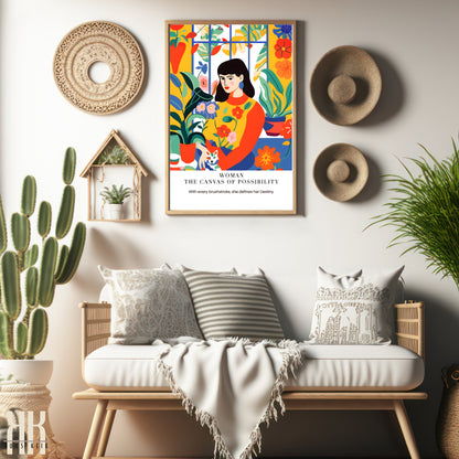 Colourful Contemporary Wall Art Poster - 43