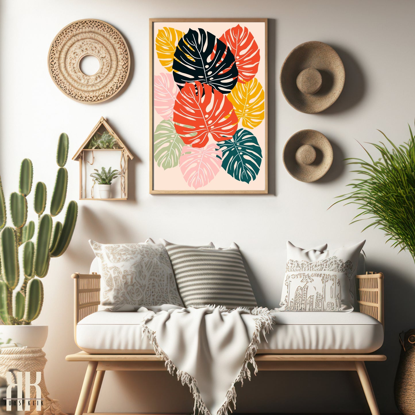 Colourful Contemporary Wall Art Poster - 6