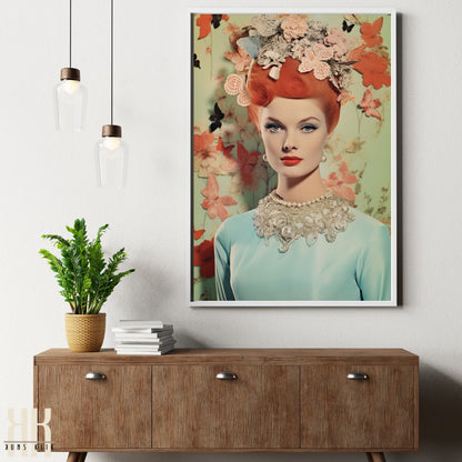 Glamorous Vintage Portrait Art Print