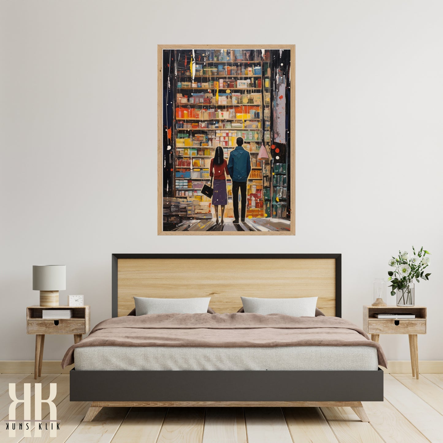 Romantic Couple Urban Cityscape Wall Art - 5