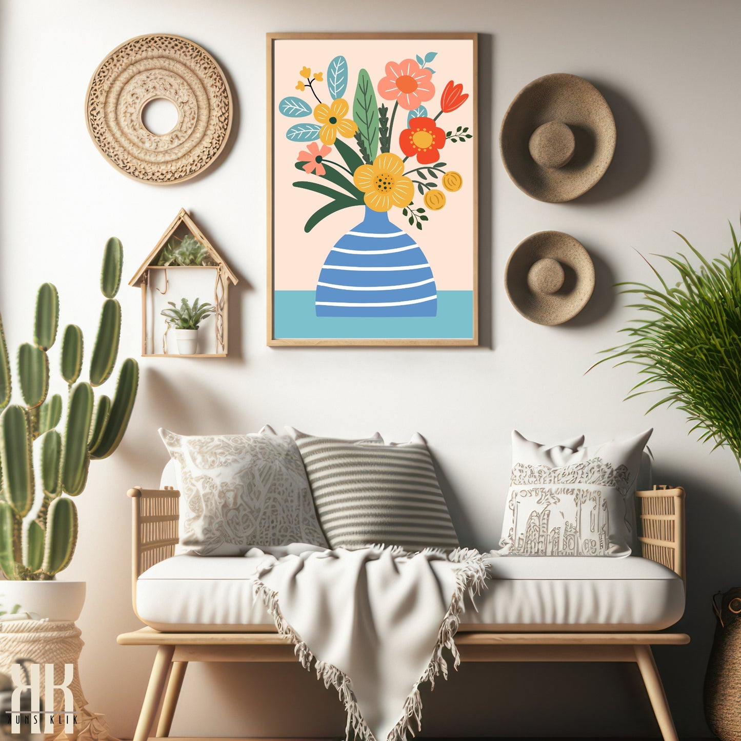 Colourful Contemporary Wall Art Poster - 4