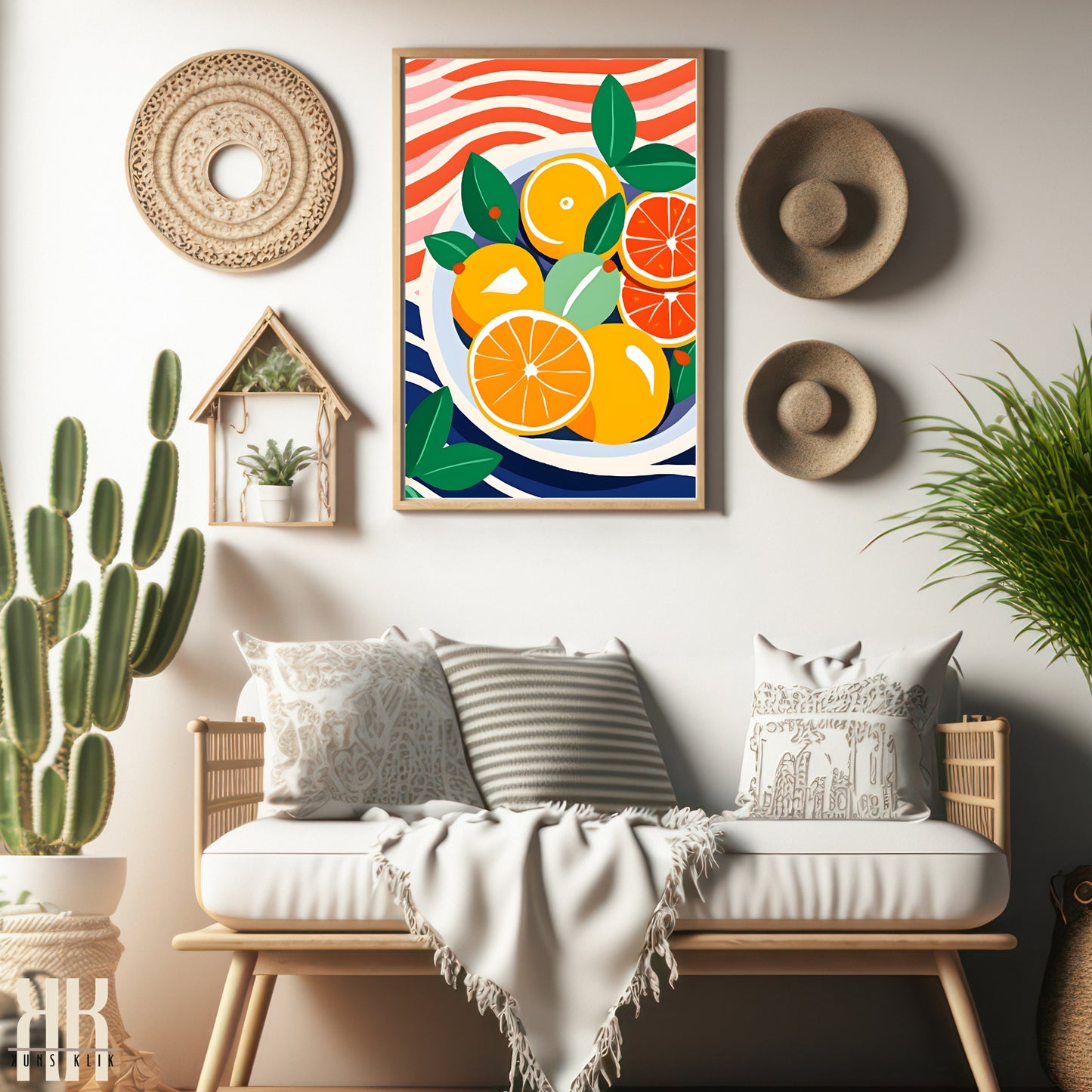 Colourful Contemporary Wall Art Poster - 25