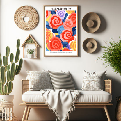 Colourful Contemporary Wall Art Poster - 35