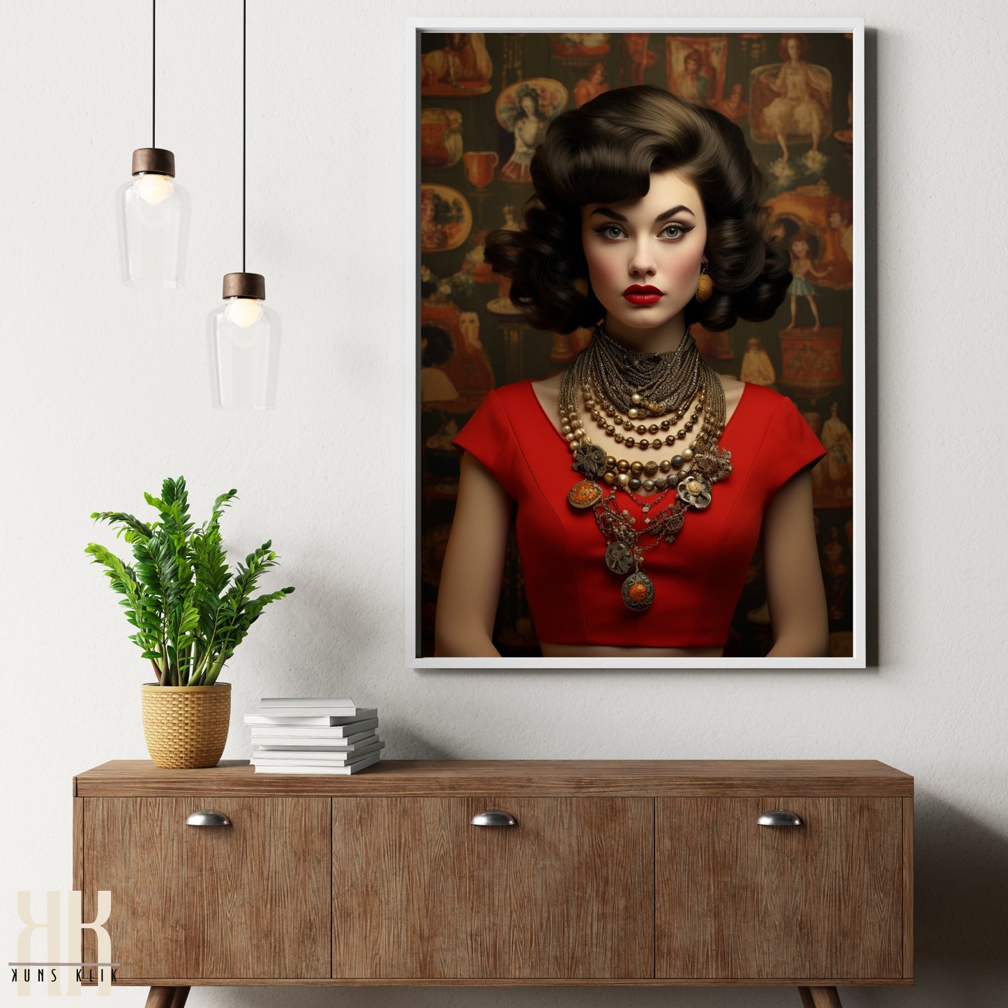 Vintage Elegant Woman Portrait Prints - 2