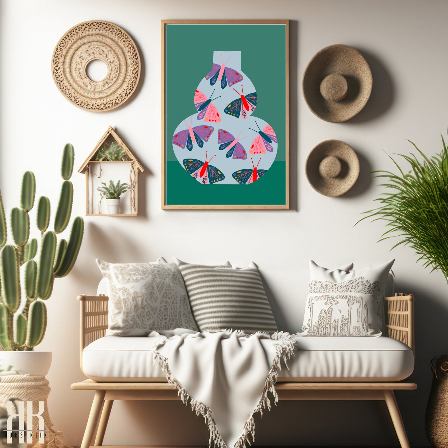 Colourful Contemporary Wall Art Poster - 17