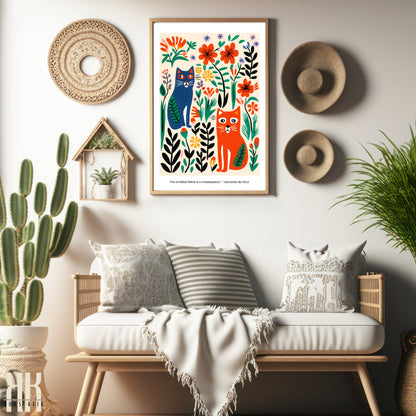 Colourful Contemporary Wall Art Poster - 33