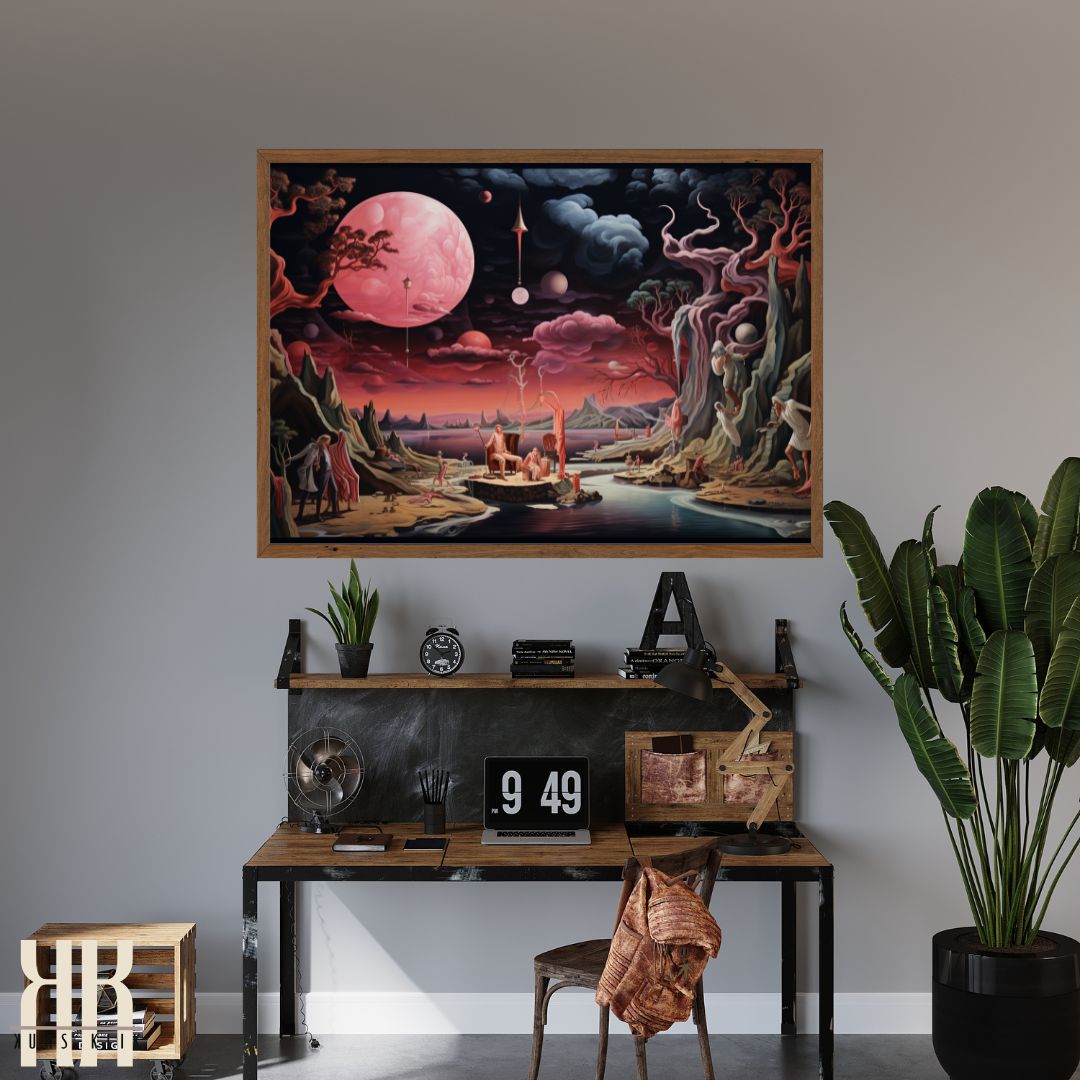 Strange Weird Dark Surreal Art Print