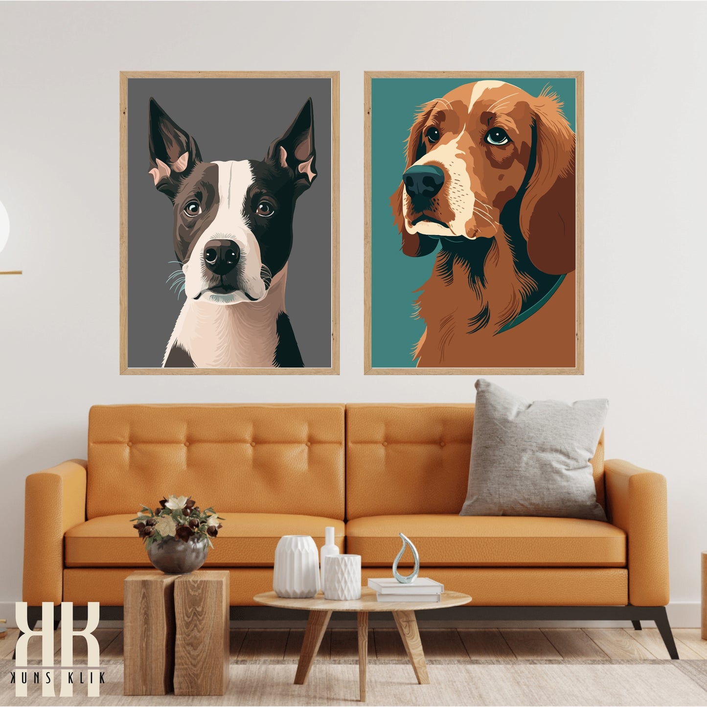 Modern Minimalist Dog Wall Art - 5