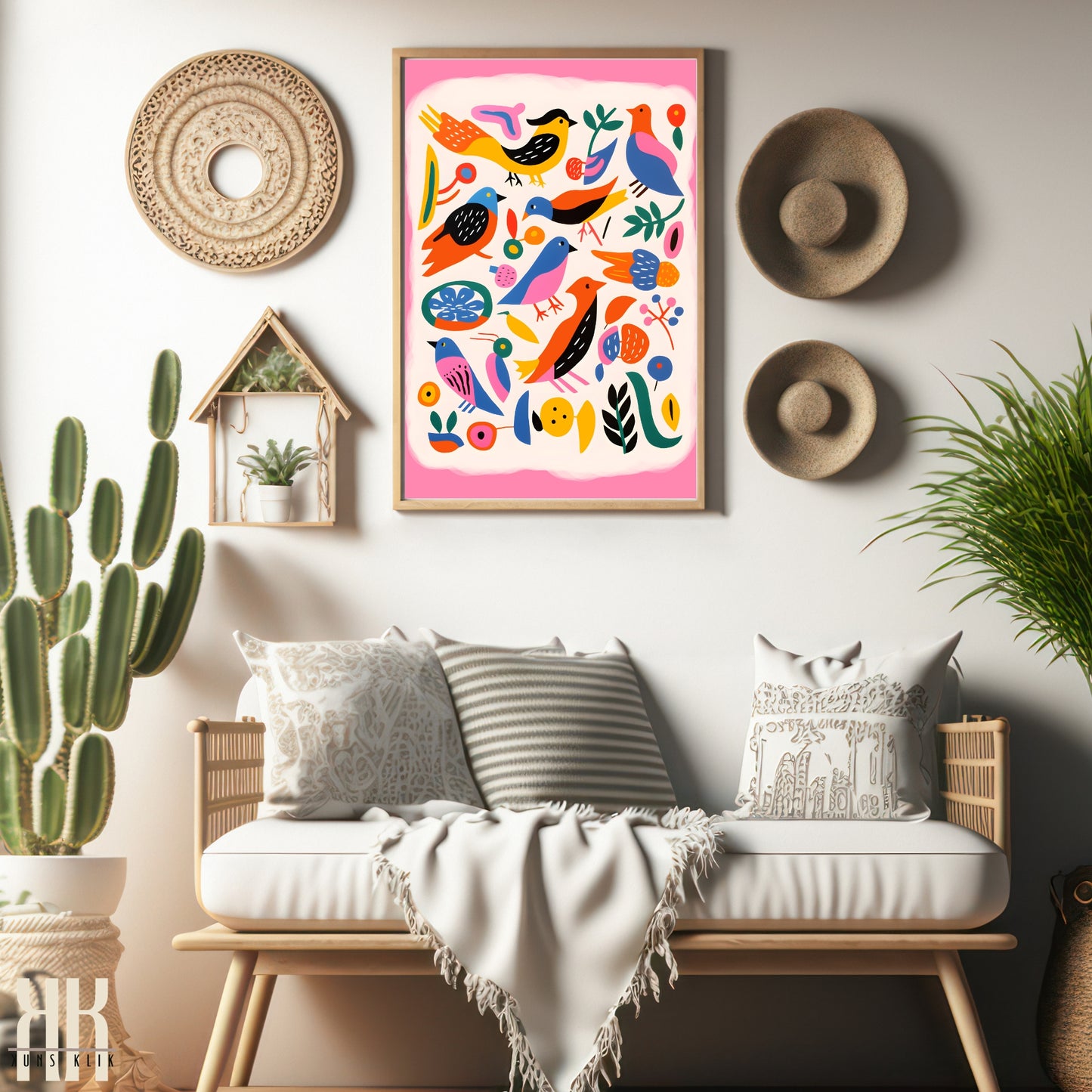 Colourful Contemporary Wall Art Poster - 31