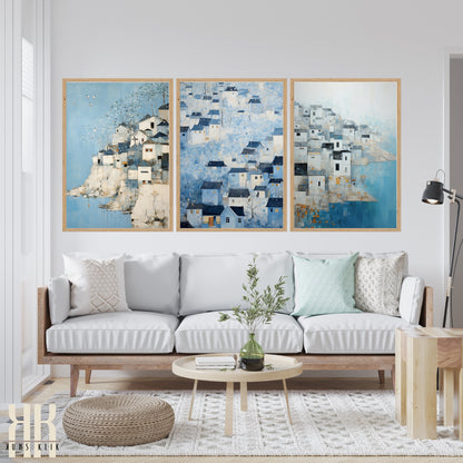 Nautical Theme Coastal Town Artwork - 11