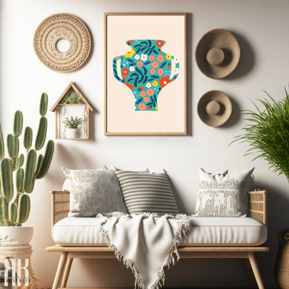 Colourful Contemporary Wall Art Poster - 8