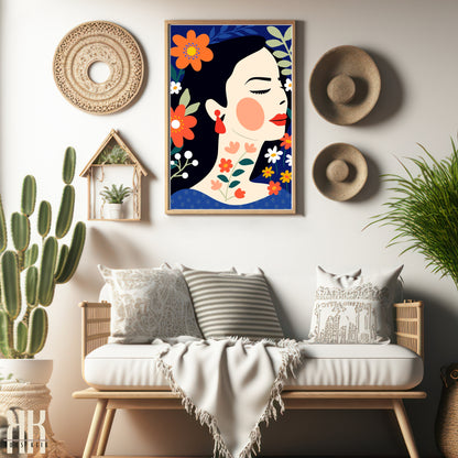 Colourful Contemporary Wall Art Poster - 9