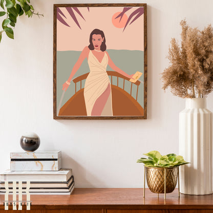 Boho Fashion Woman Art Print - 8