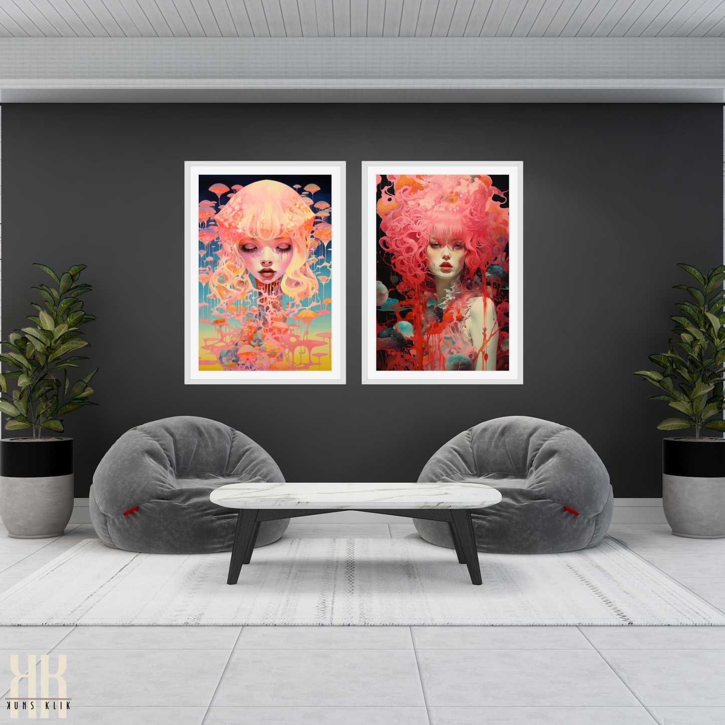 Surrealism Futuristic Wall Art Print