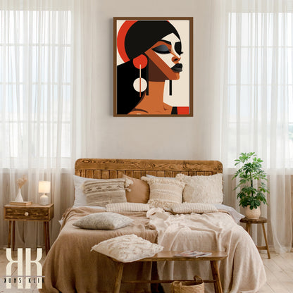 Chic Minimalist Abstract Female Wall Art - 5