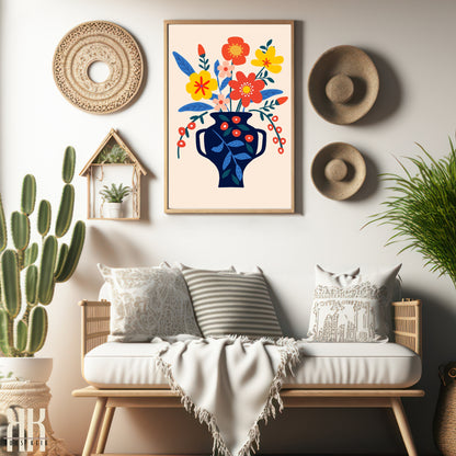 Colourful Contemporary Wall Art Poster - 40