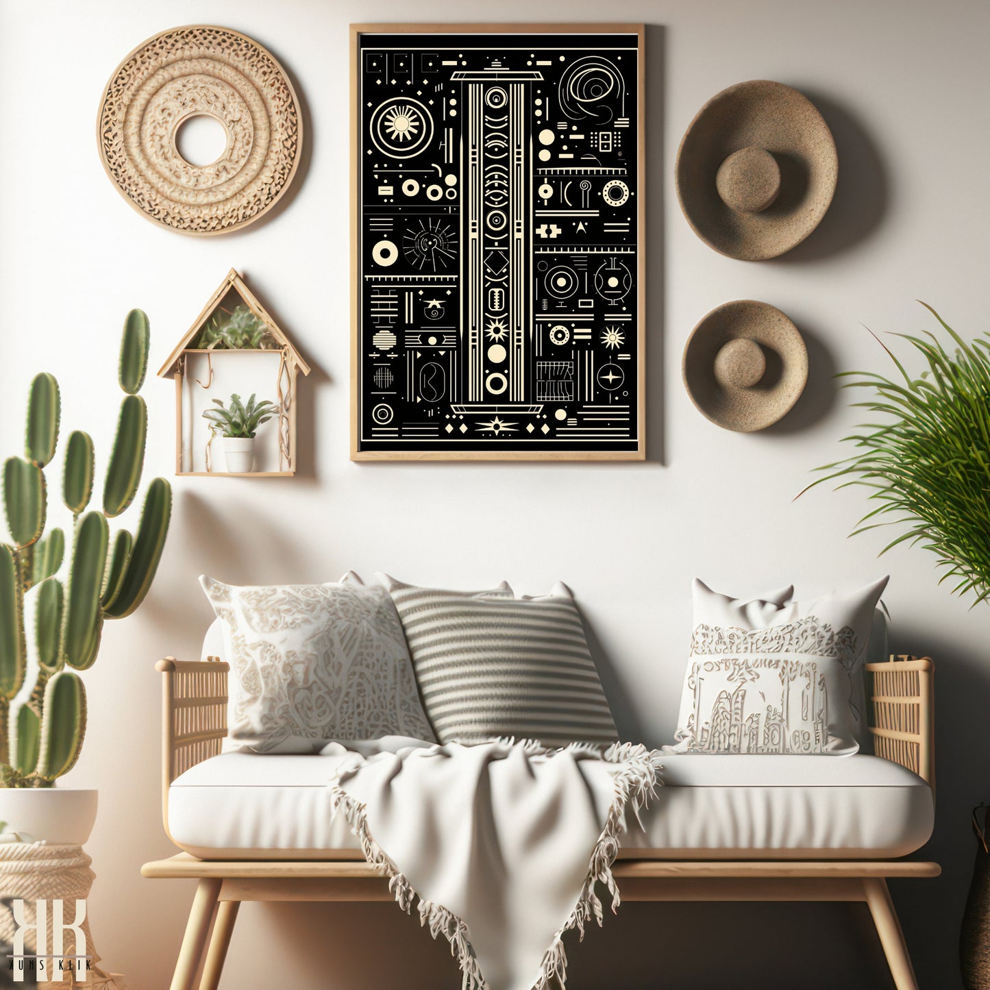 Modern Abstract Circuitry Pattern Art - 11