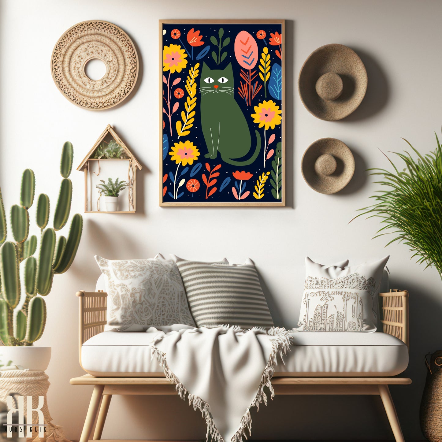 Colourful Contemporary Wall Art Poster - 27