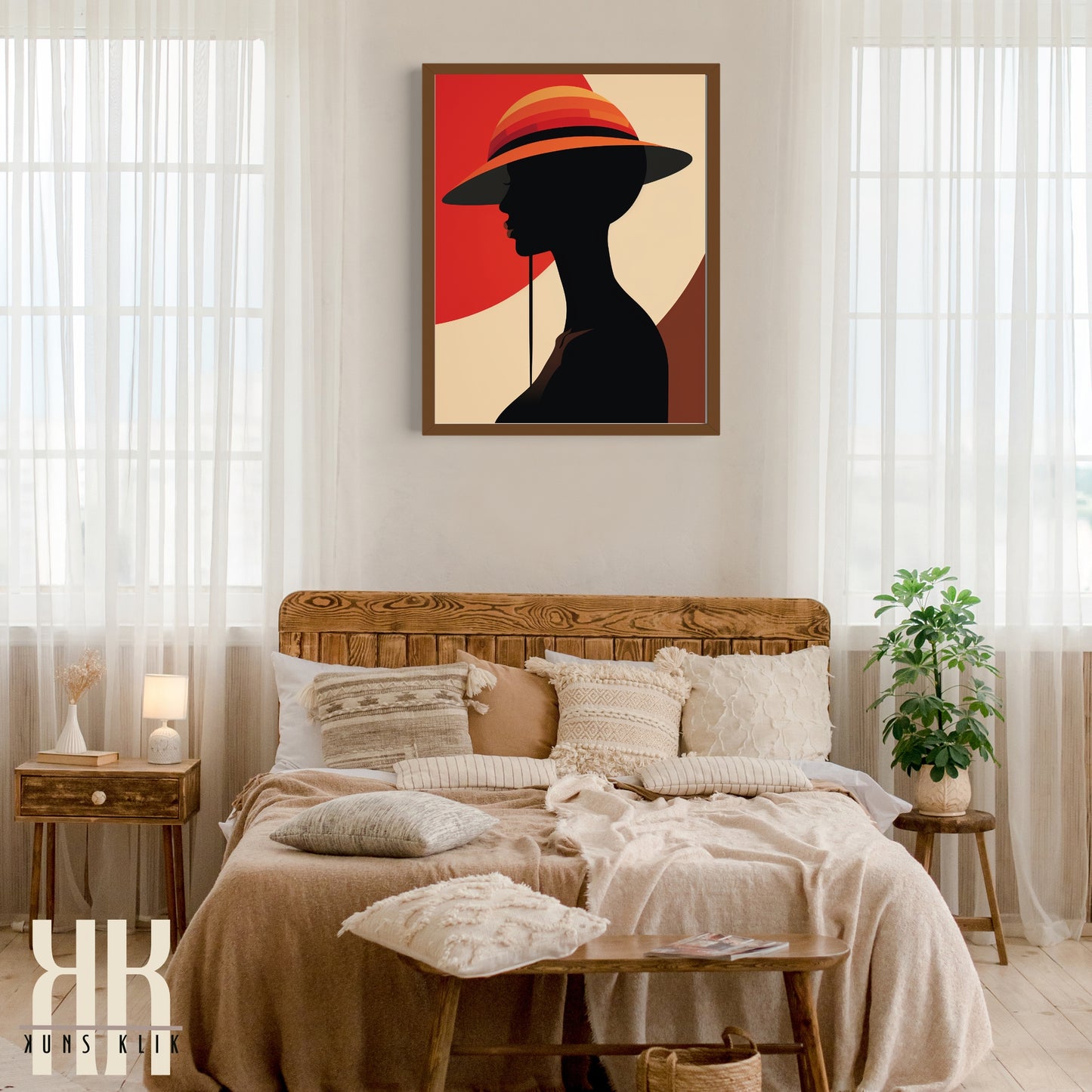 Chic Minimalist Abstract Female Wall Art - 9