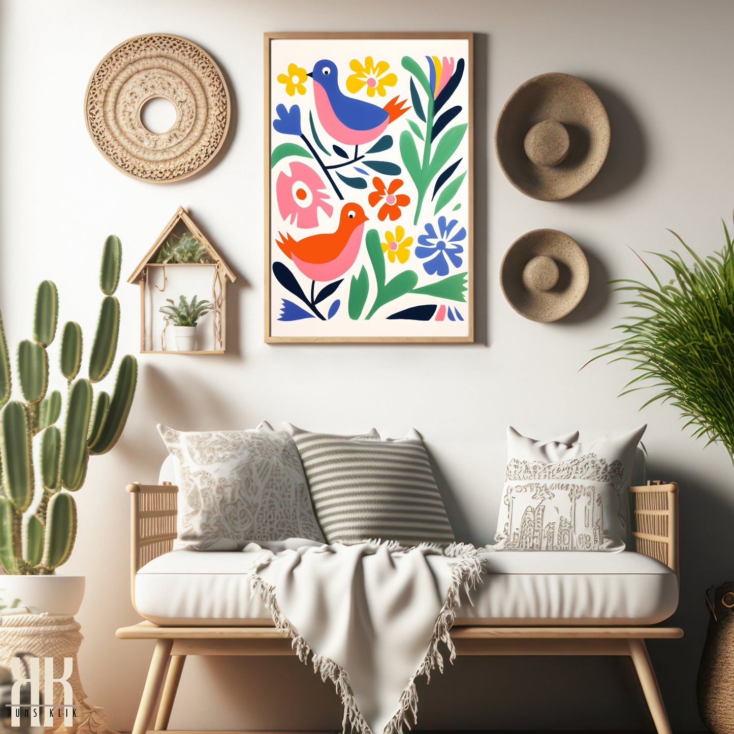 Colourful Contemporary Wall Art Poster - 26