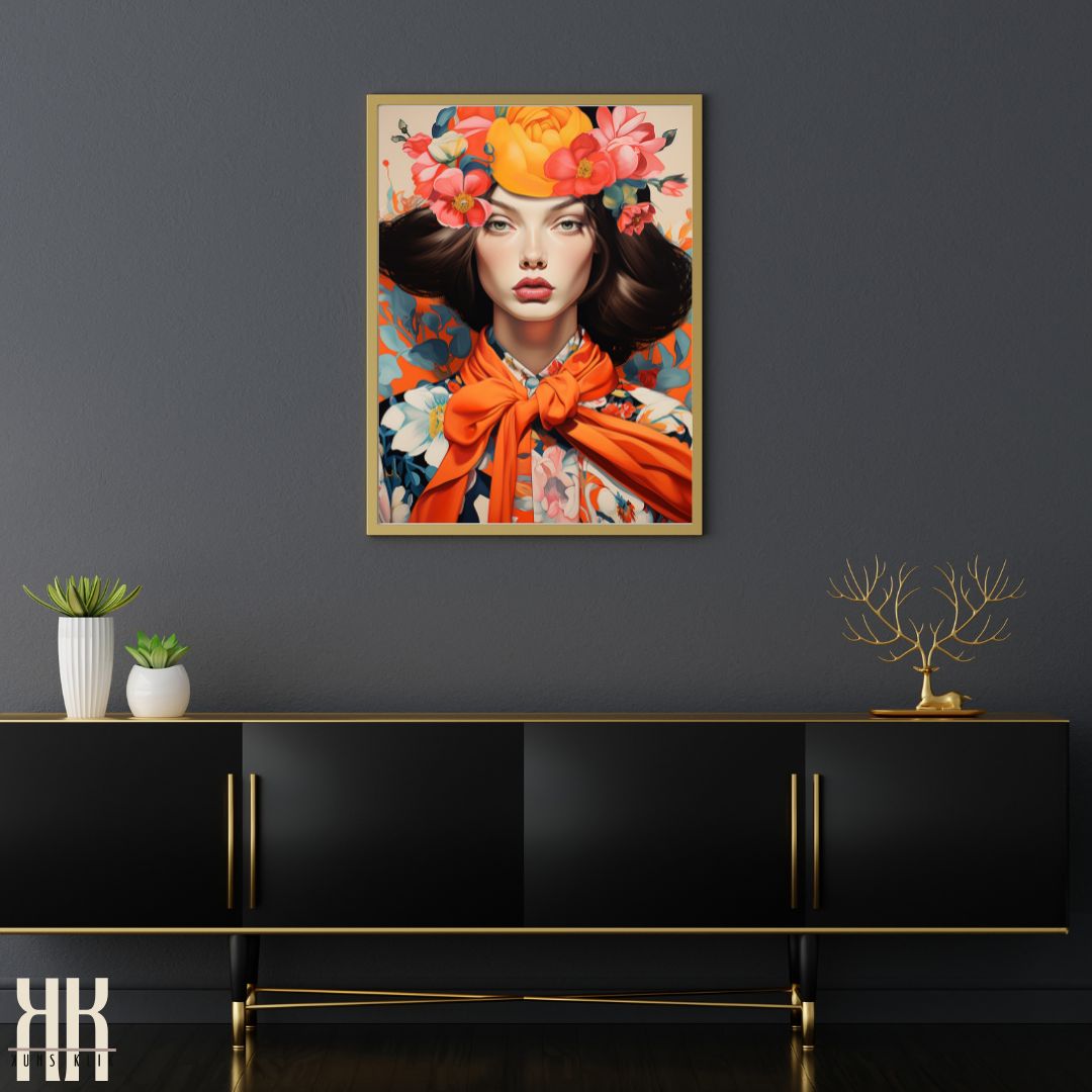 Female Portrait Fashion Wall Art Print