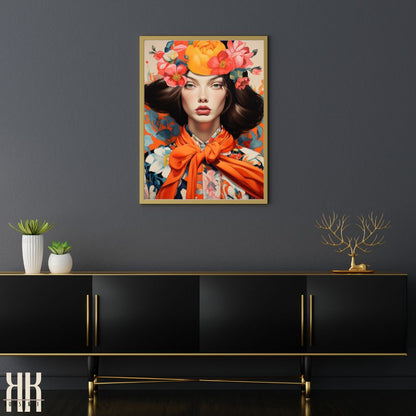 Female Portrait Fashion Wall Art Print