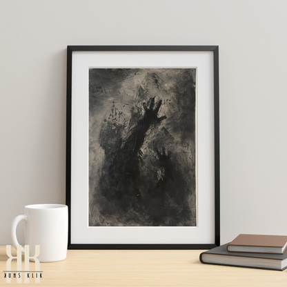 Dark Abstract Goya Inspired Wall Art