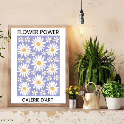 Flower Power Flower Pattern Art Print - 2