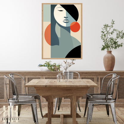 Chic Minimalist Abstract Female Wall Art - 12