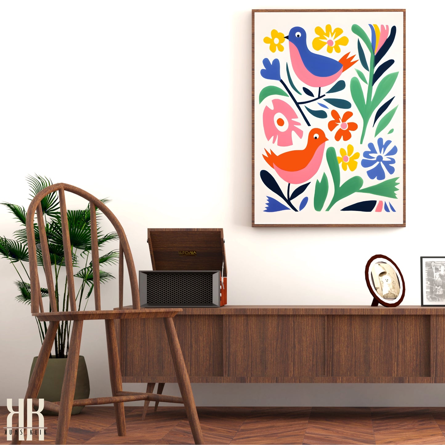 Colourful Contemporary Wall Art Poster - 26