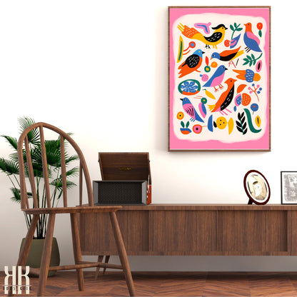 Colourful Contemporary Wall Art Poster - 31