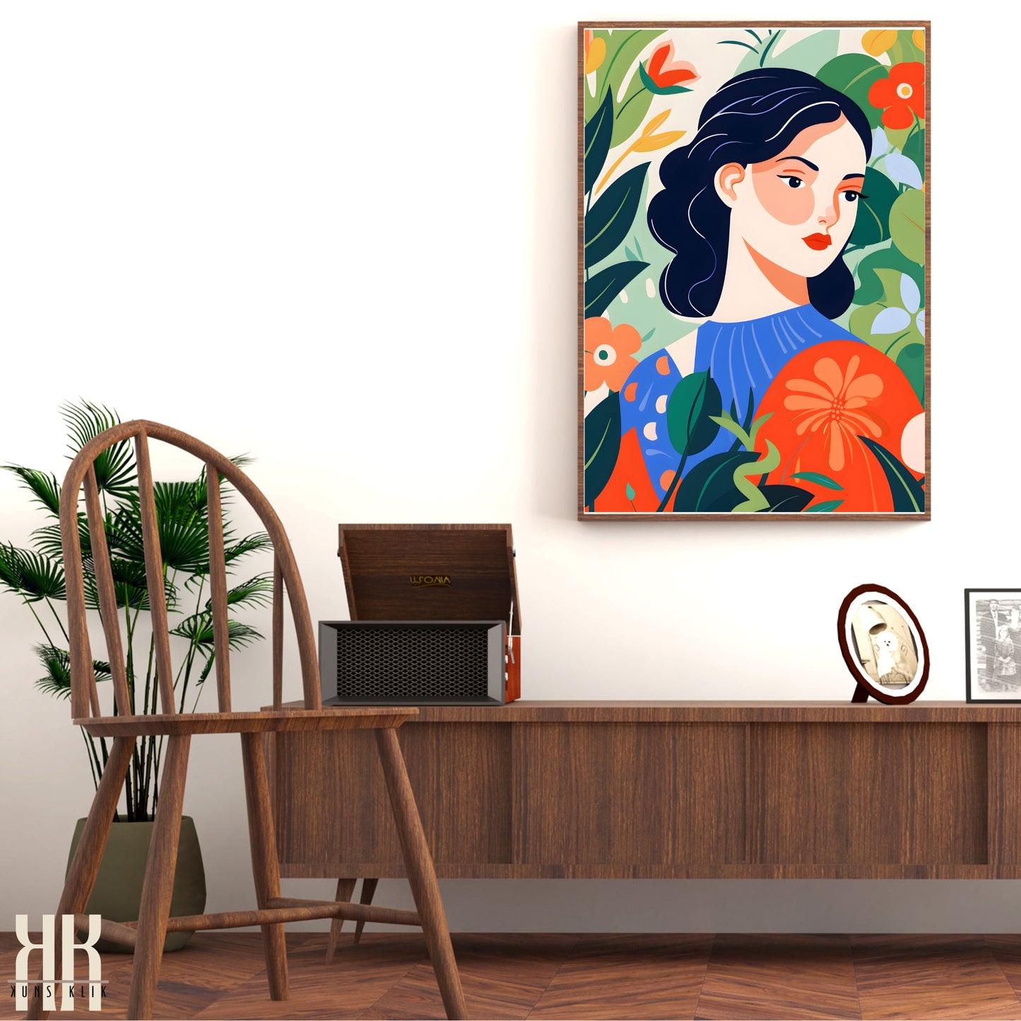 Colourful Contemporary Wall Art Poster - 42