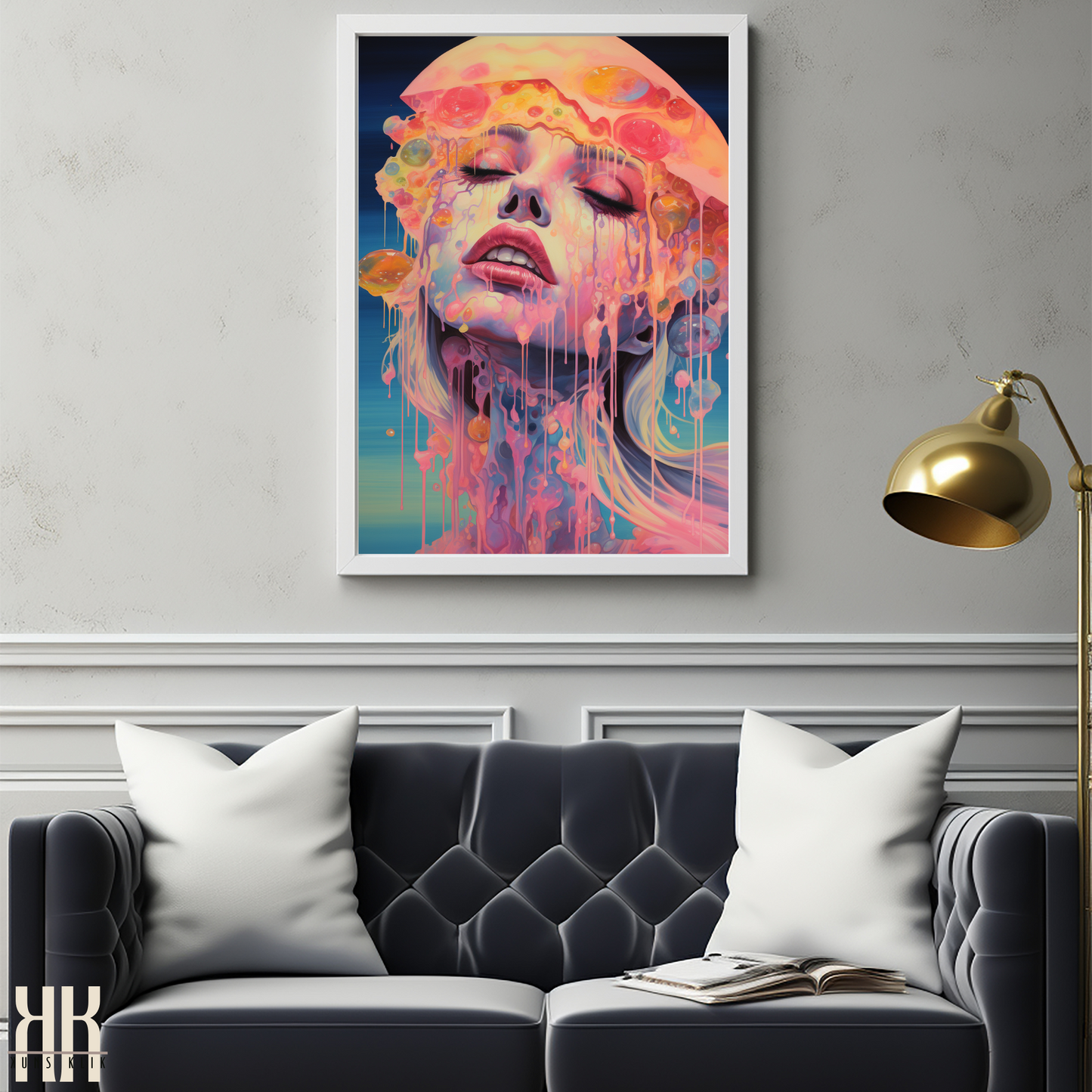 Trippy Psychedelic Wall Art Print