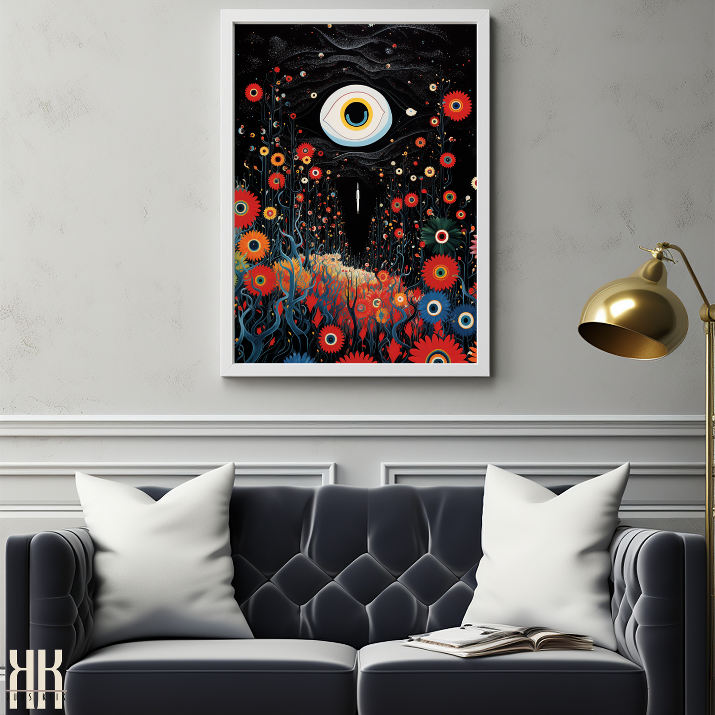 Weird Psychedelic Eye Art Print