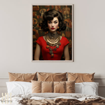 Vintage Elegant Woman Portrait Prints - 2