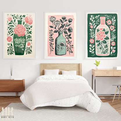 Nature's Imprint Botanical Linocut Wall Art - 4