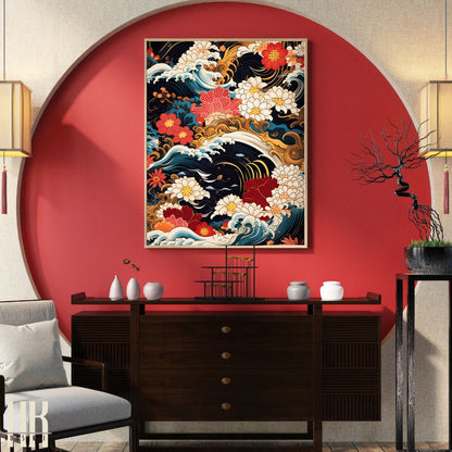 Vibrant Edo Period Inspired Art