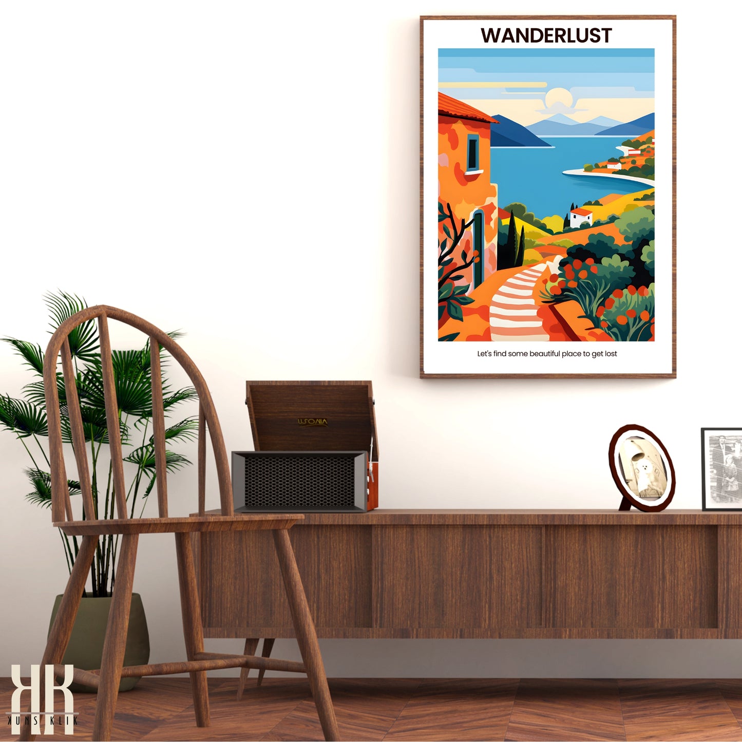 Colourful Contemporary Wall Art Poster - 24