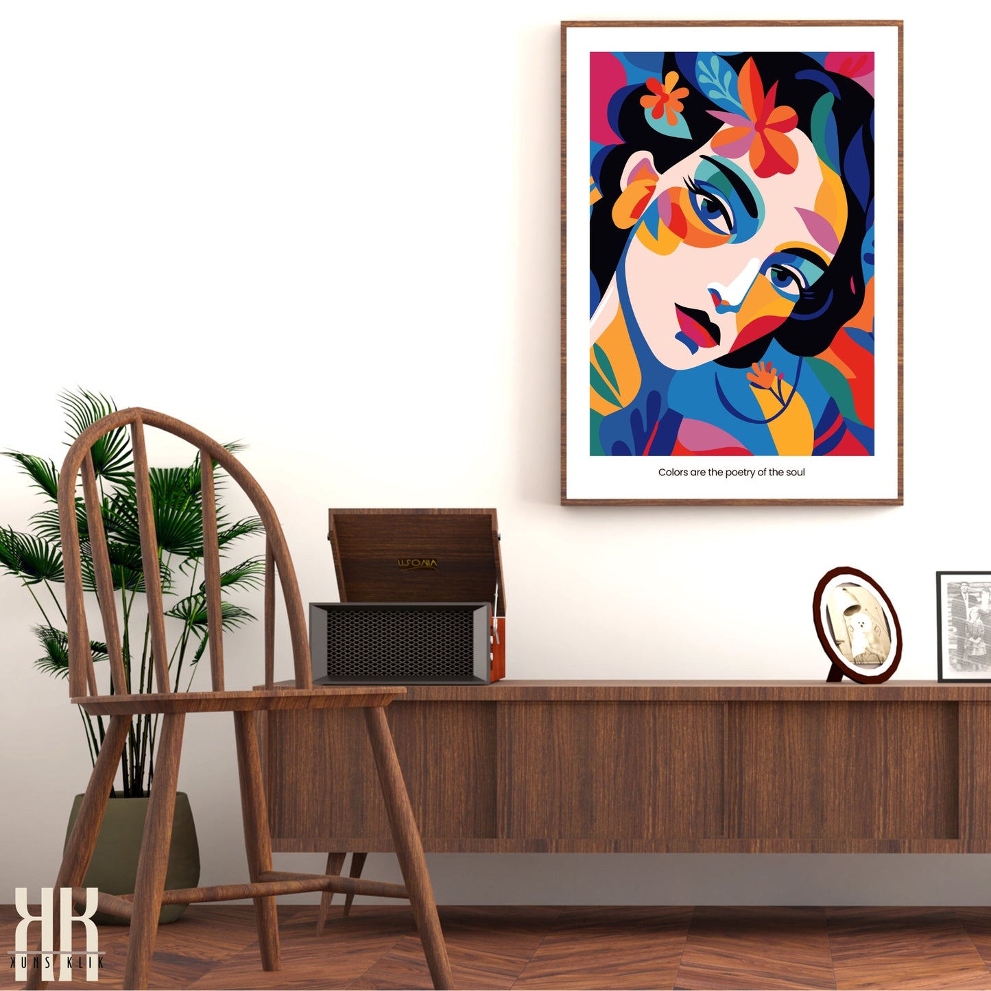 Colourful Contemporary Wall Art Poster - 12