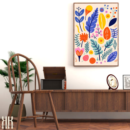 Colourful Contemporary Wall Art Poster - 28