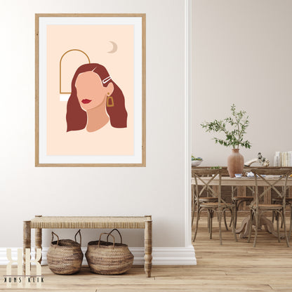 Boho Female Power Wall Art Print - 9