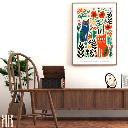 Colourful Contemporary Wall Art Poster - 33