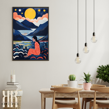 Celestial Wall Art Moon and Stars Art Prints - 3