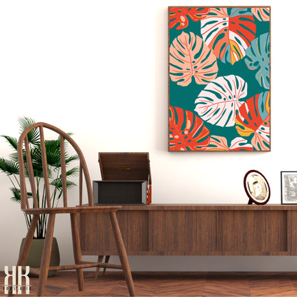 Colourful Contemporary Wall Art Poster - 1