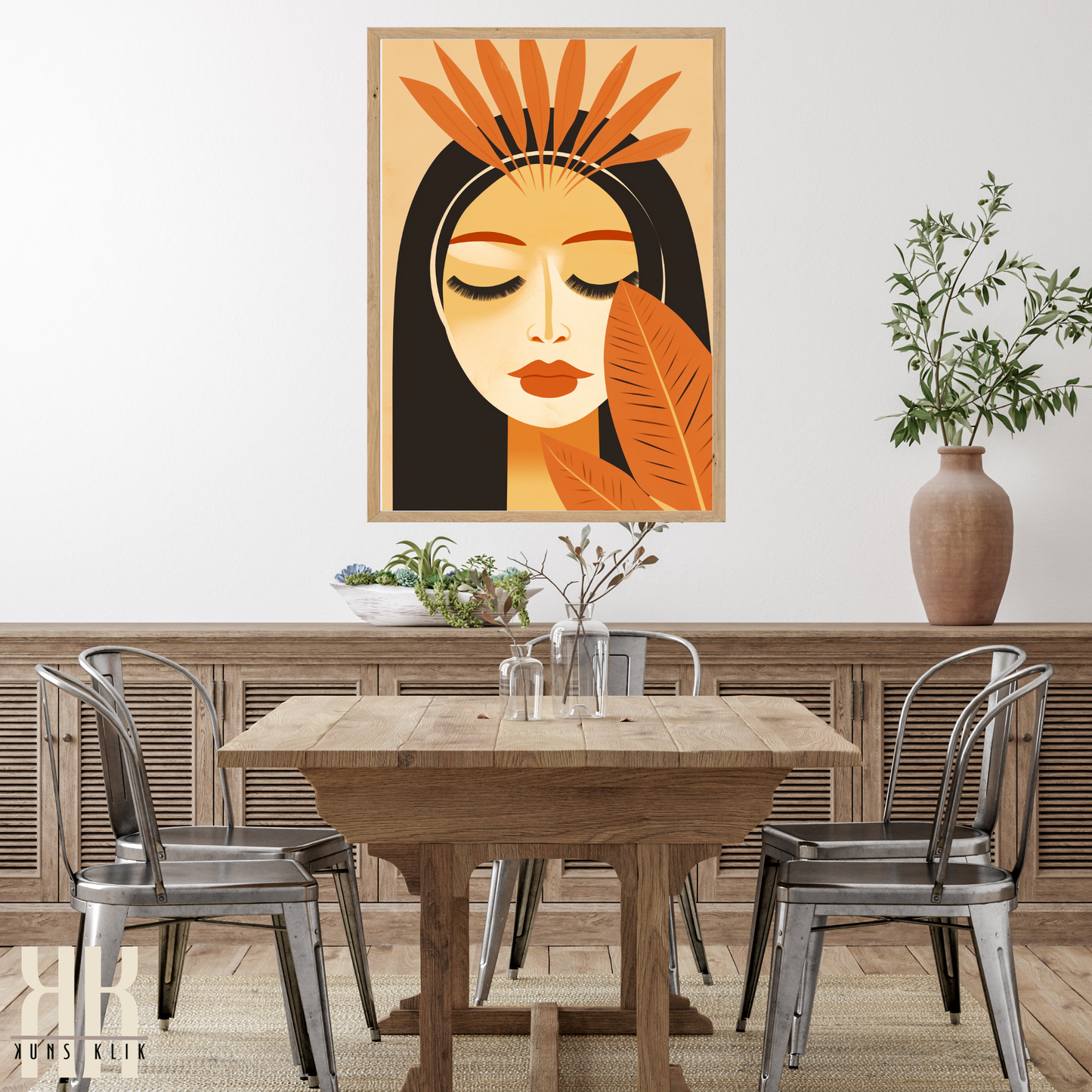 Boho Mid Century Modern Sun Mountain Women - 6