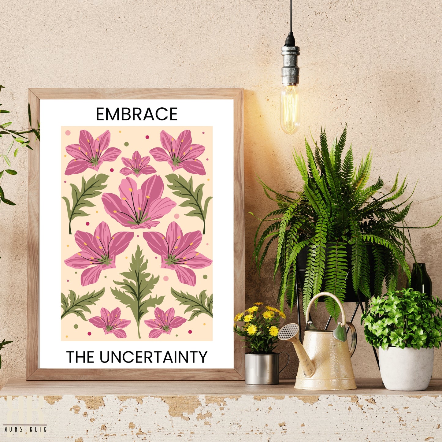 Flower Motivation Flower Pattern Art Print - 7